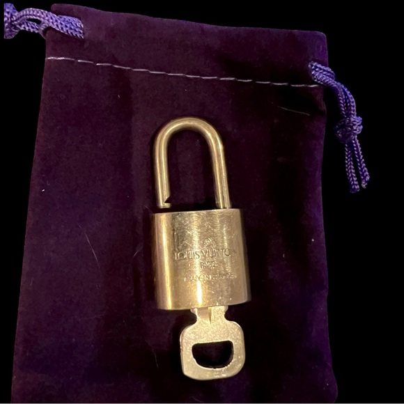 Louis Vuitton Gold Tone Lock with Key No. 310 - Picture 2 of 4